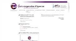 Desktop Screenshot of foroegeda.com